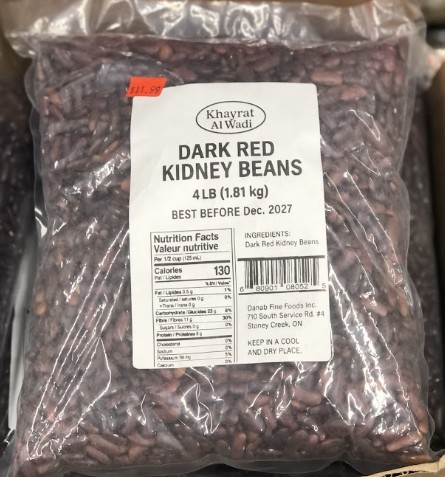 Dark red kidneybeans